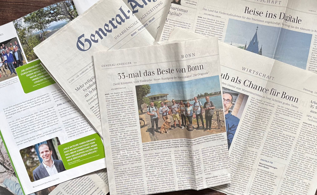 Eine Auswahl von Presseberichten der Rheinland Tourismus GmbH