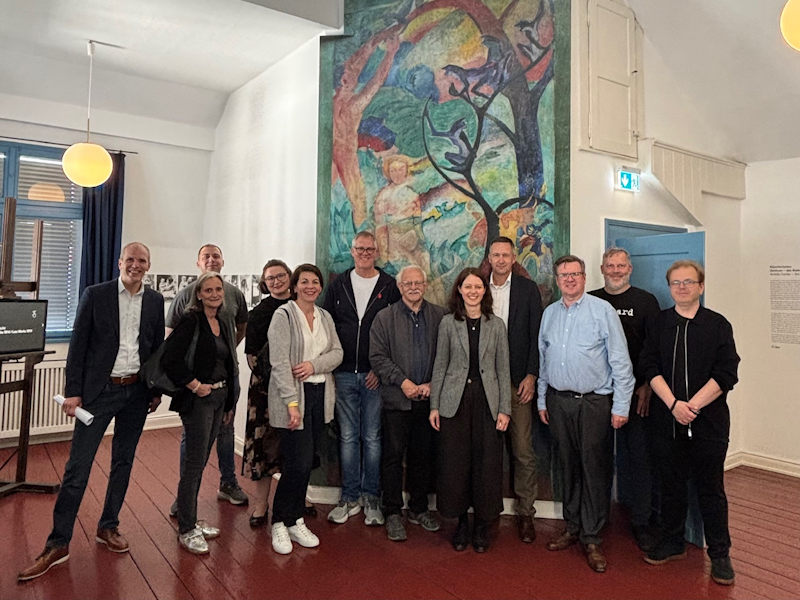 Kulturkooperationen Gruppenfoto im August Macke Haus